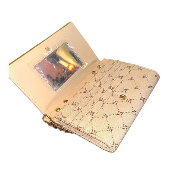 NWT Nine West Status Logo Wallet on a String - Khaki/Gold - Picture 5 of 9